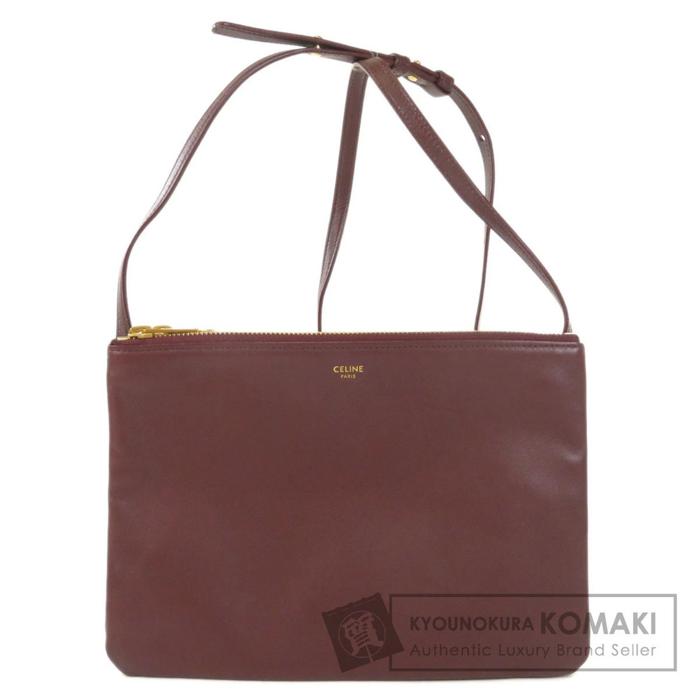 Celine Trio Shoulder Bag Leather